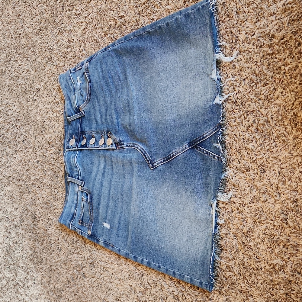 Maurices Button Fly Jean Skirt